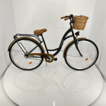 Mestský retro bicykel Goetze Classic 26" 3 - prevodový Čierny + košík